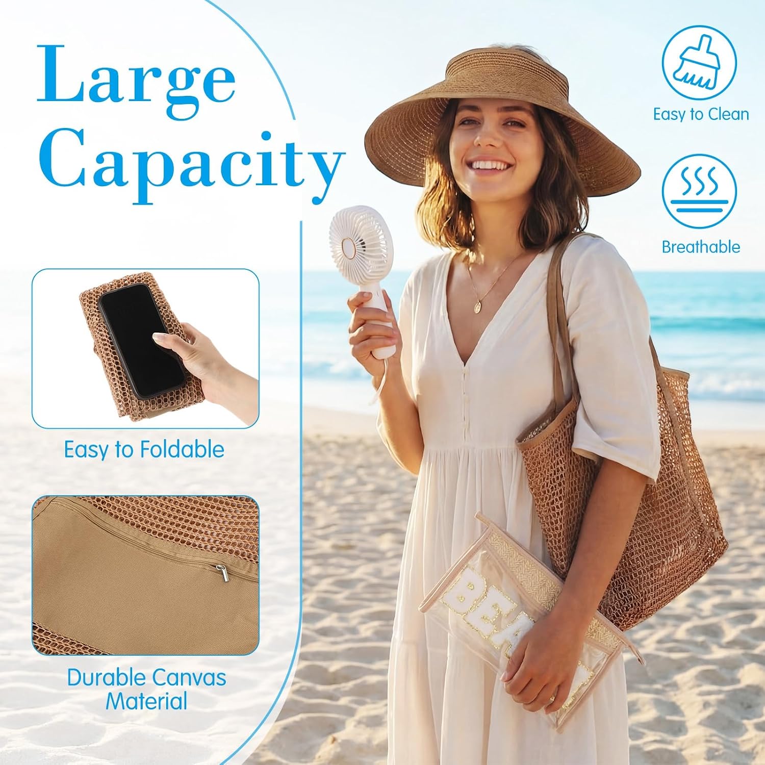 Hsei 4 Pcs Beach Gifts Set for Women Summer Essential