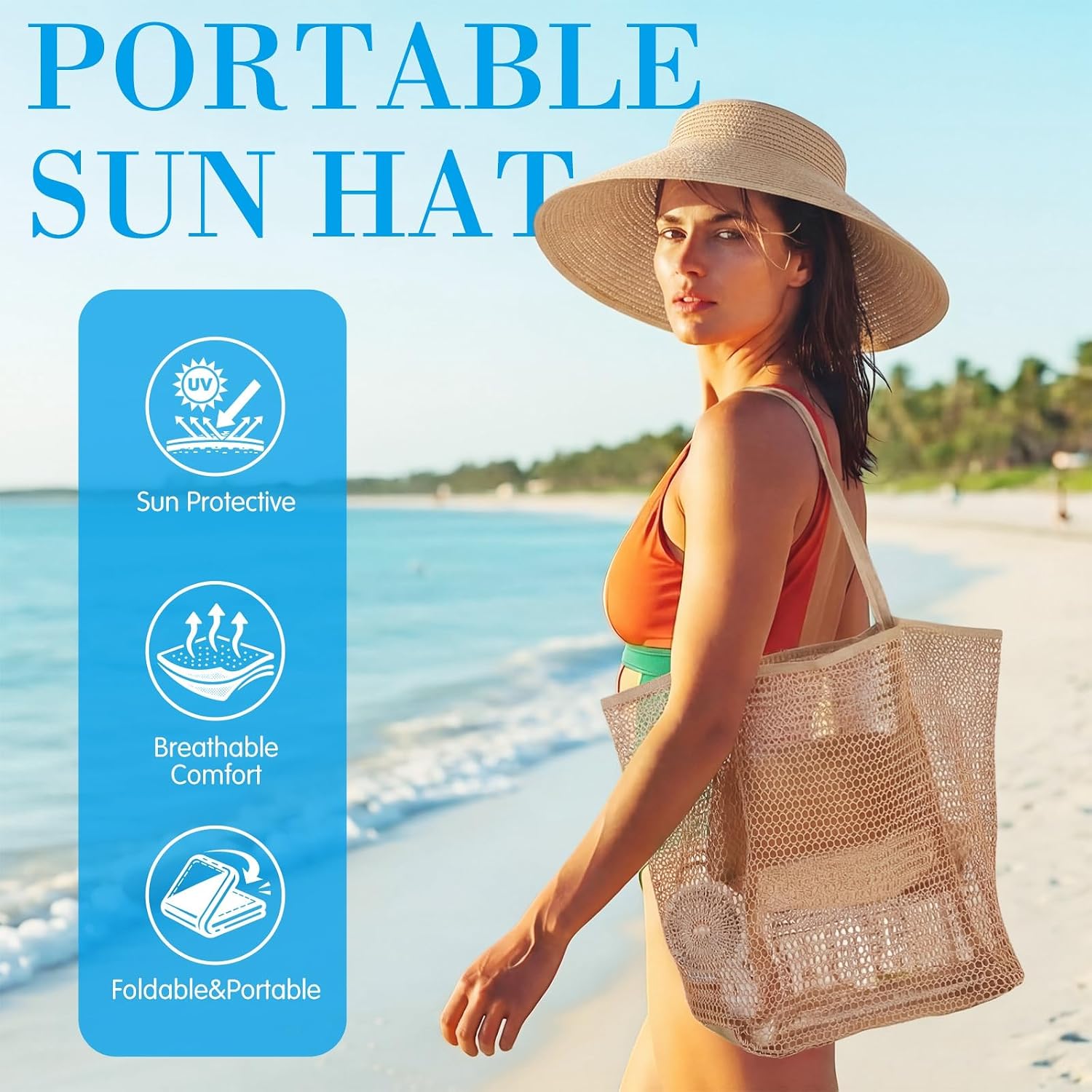 Hsei 4 Pcs Beach Gifts Set for Women Summer Essential