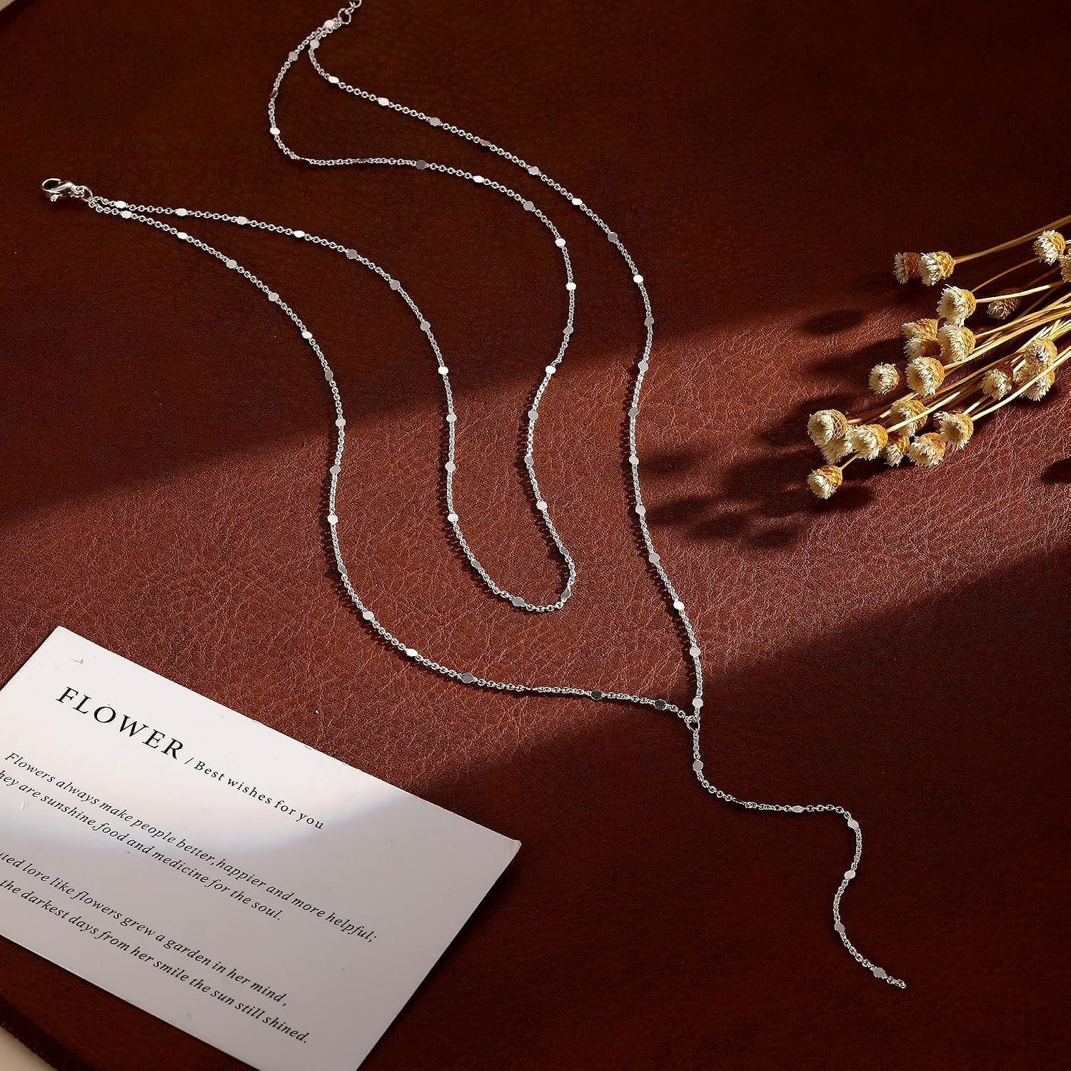 Remmocy Gold/Silver Necklace for Women 14K Gold/Silver Plated Long CZ Necklaces Layered Lariat Chain Beach Choker Trendy Stuff Simple Cute Accessories Gifts Prom Formal Jewelry