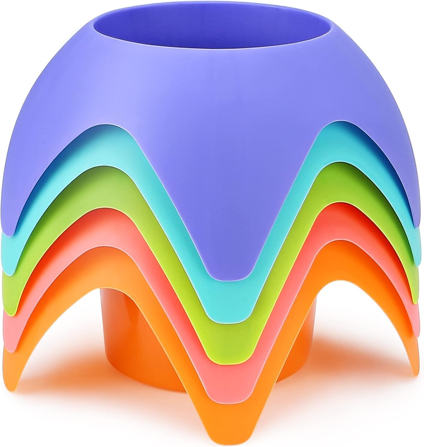 Uarzt Beach Vacation Essentials Accessories - Sand Coasters Drink Cup Holders, 5-Pack, Multicolor, Must-Haves for Women, Adults, Family, and Friends
